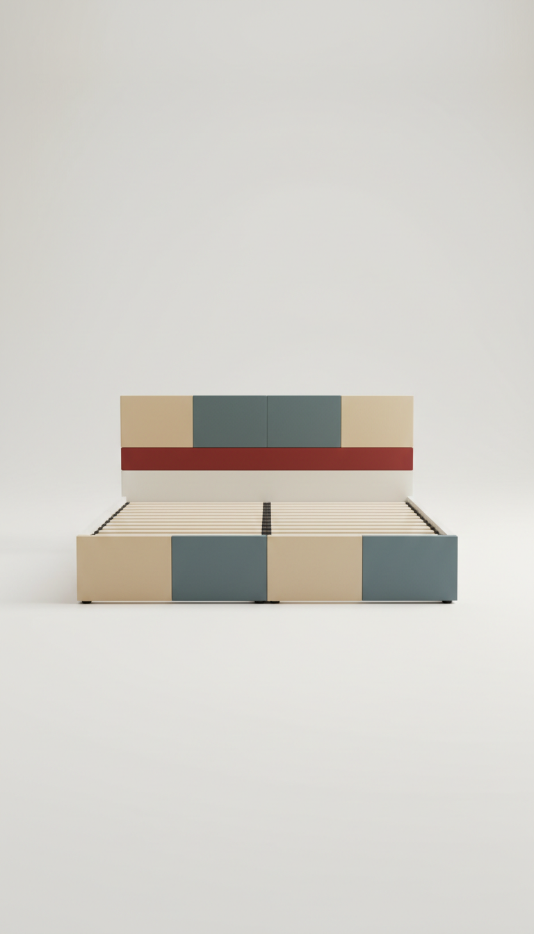 Lit plateforme minimaliste