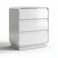 Commode blanche en plastique avec trois tiroirs dimensions 40 x 40 x 50cm